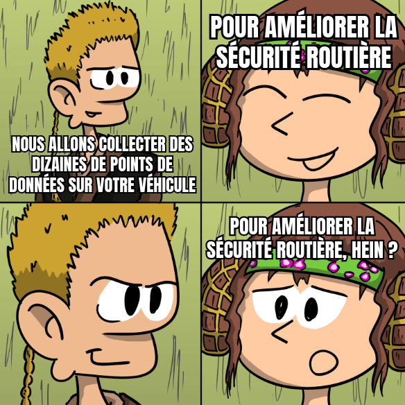 Détournement du mème 'For the Better, Right?'